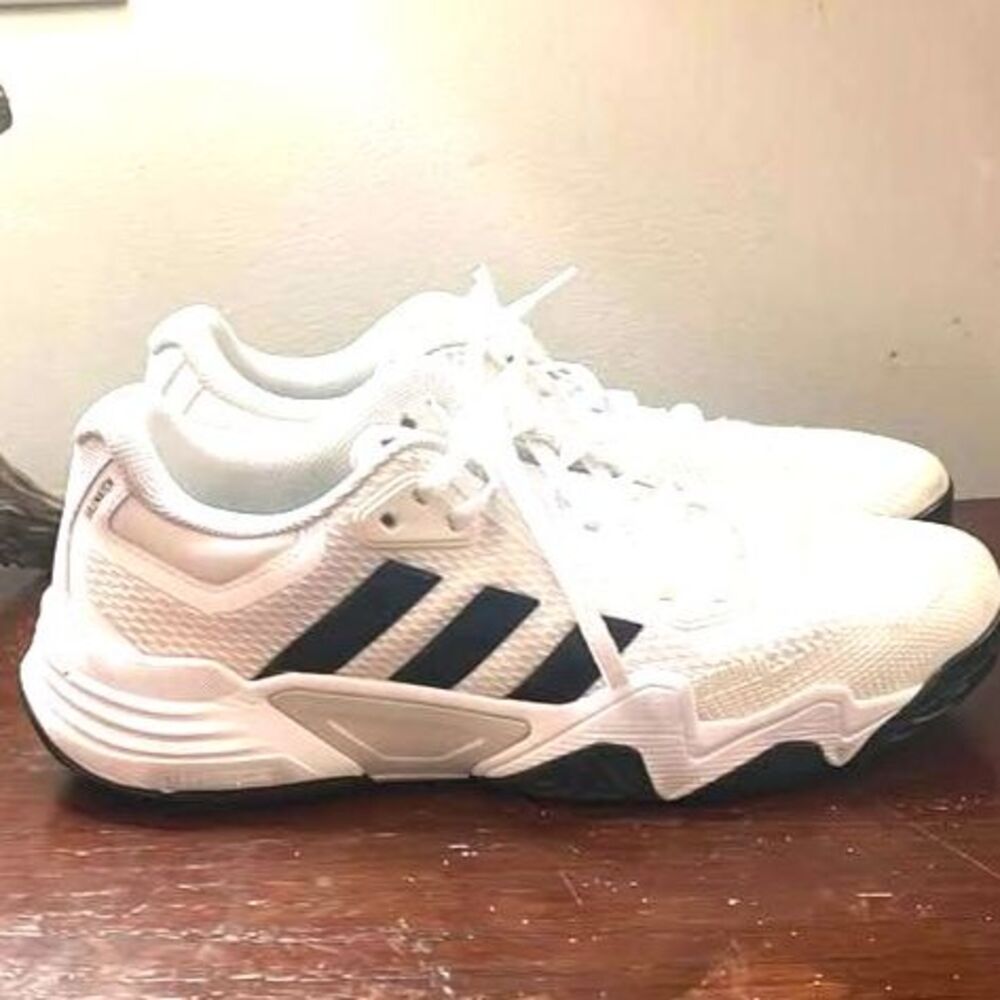 adidas CourtJam Control M Men's Tennis Shoes White Black Size 11